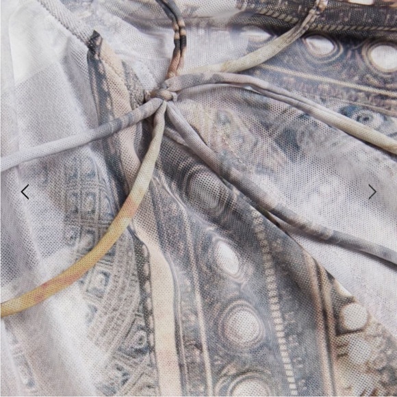 Ted Baker Zaralee Elegant Printed Multicolor Long Sleeve Dress Sz US 2 Ted 0 - Picture 12 of 15